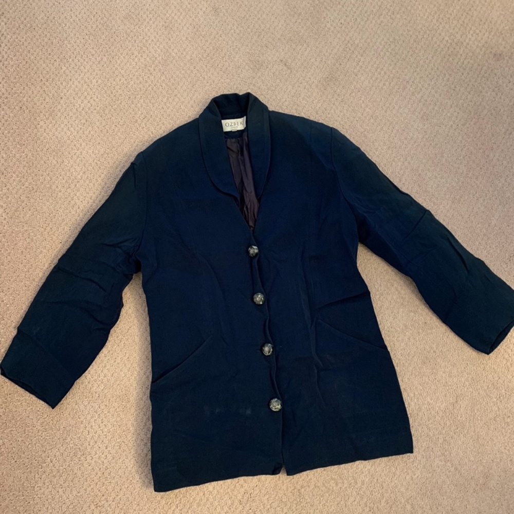 Ozbek Womens teal blazer